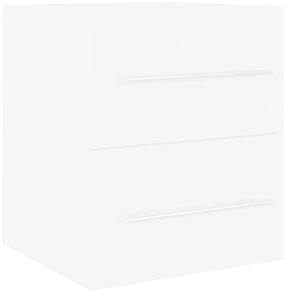 Dulap pentru chiuveta, alb, 41x38,5x48 cm, PAL Alb, fara oglinda, 1