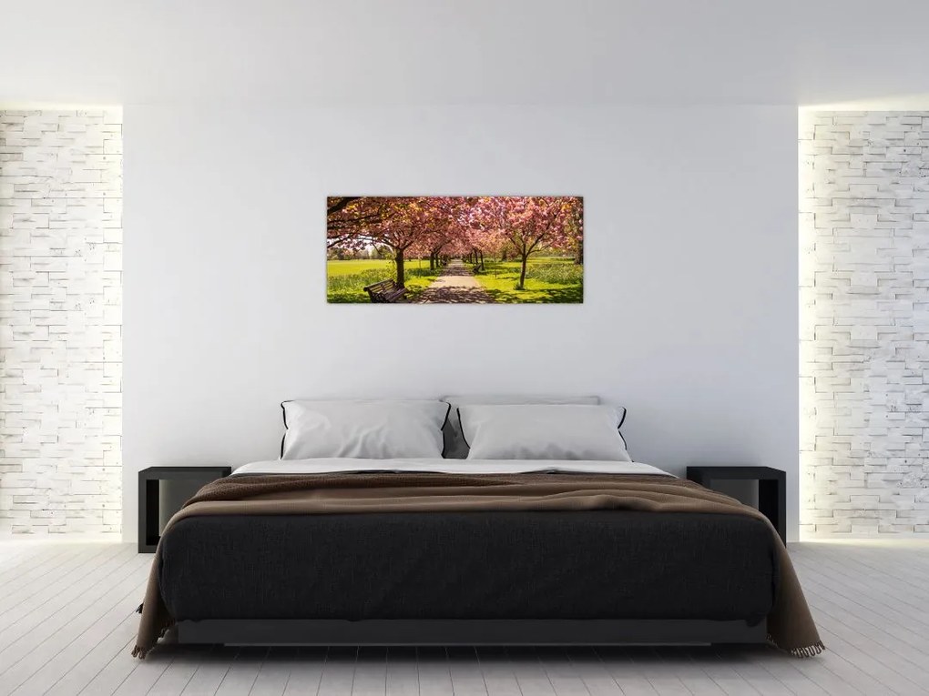 Tablou - livada cu cireși (120x50 cm)