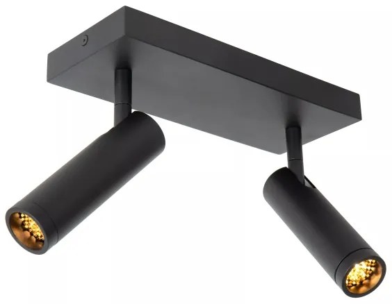 Lucide 22974/02/30 - Spot GRADO 2xGU10/8W/230V negru
