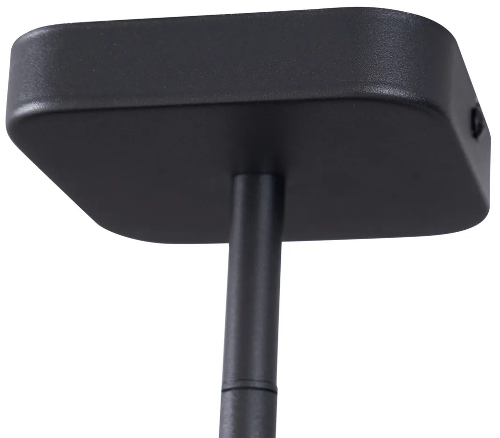 Spot modern de plafon negru rotund GU10 35mm rotativ și înclinabil - Kate