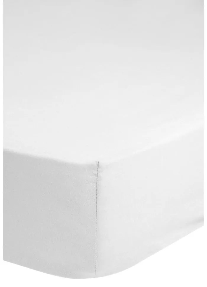 Cearșaf elastic din bumbac satinat HIP, 90 x 200 cm, alb