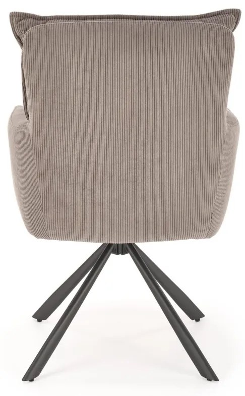 Scaun rotativ K528 velvet gri