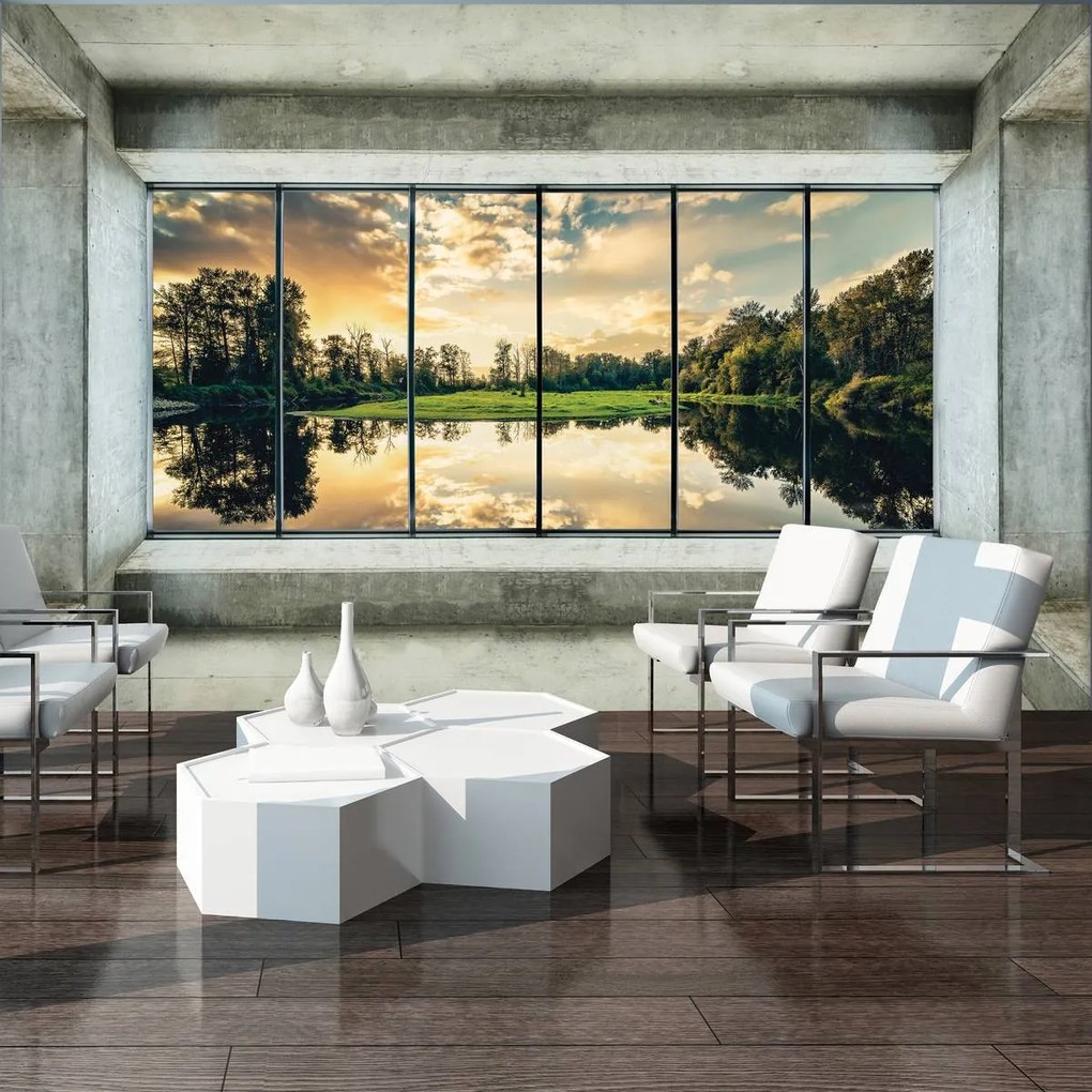 Fototapet - Privie spre lac (152,5x104 cm)