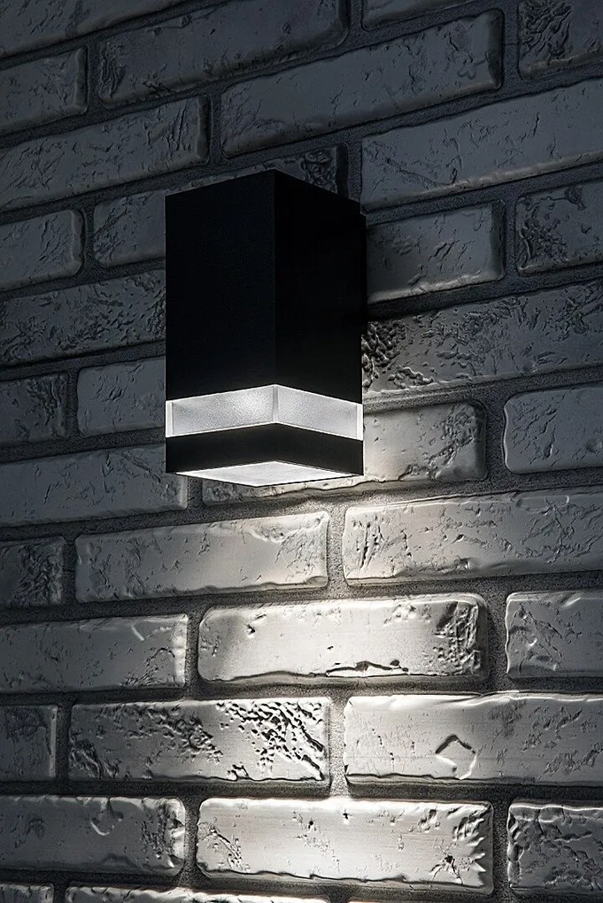 Aplica LED CCT perete exterior IP65 Urfa Line antracit