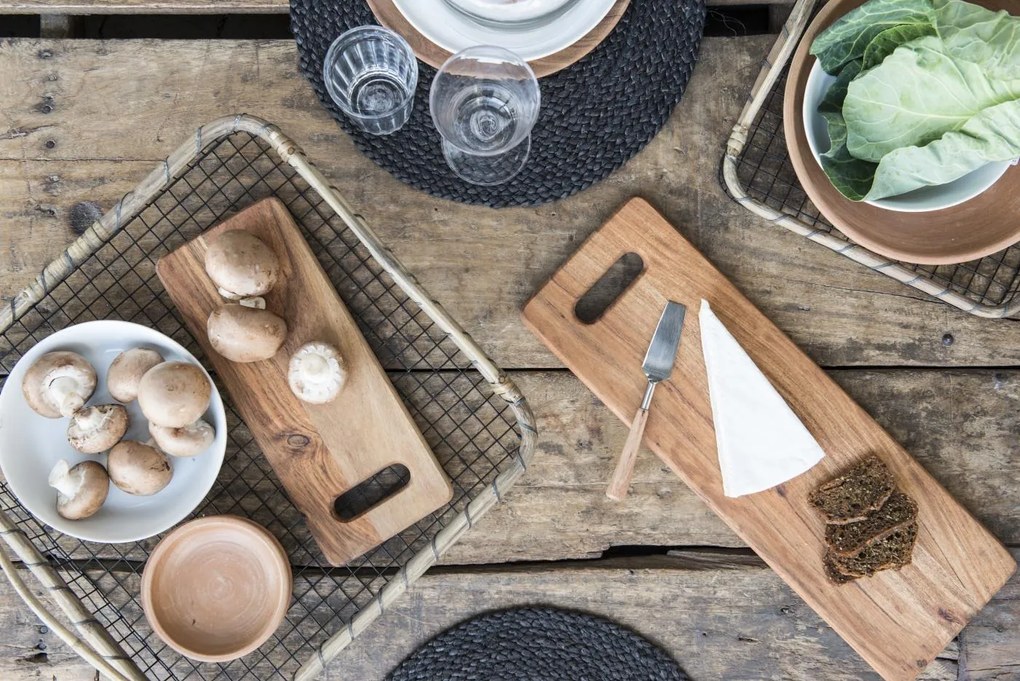 IB Laursen Napron rotund din iuta negru