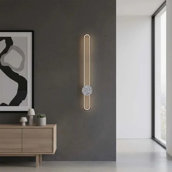 Aplica de perete FLORENTYNA LED/24W/230V 4000K negru/alb