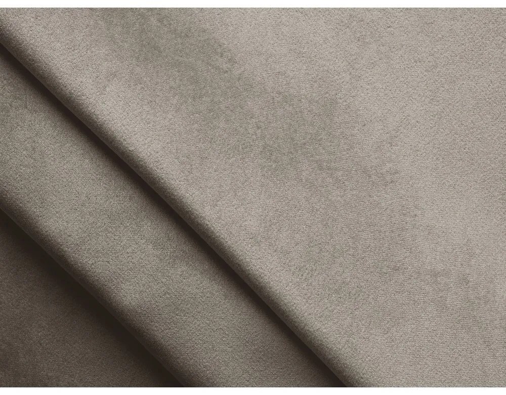 Colțar modular bej cu tapițerie din catifea Lokua – Makamii