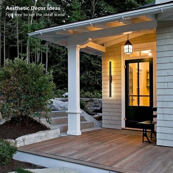 Brilagi - Aplica LED de exterior LUNA, 24W, 230V, 4000K, IP65, neagră