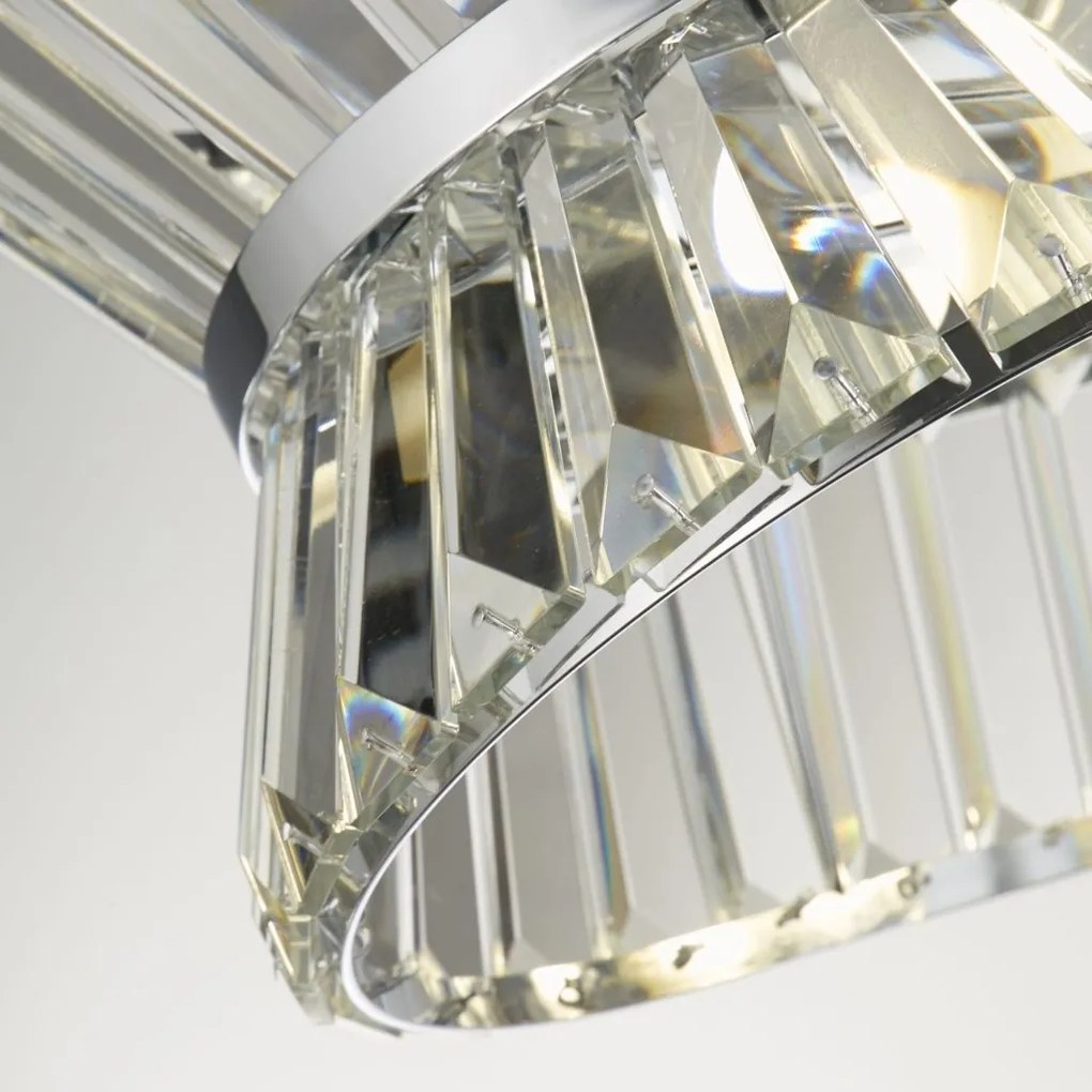 Lustra eleganta cu cristal ideala pentru sufragerie sau bucatarie Uptown 10Lt Oval