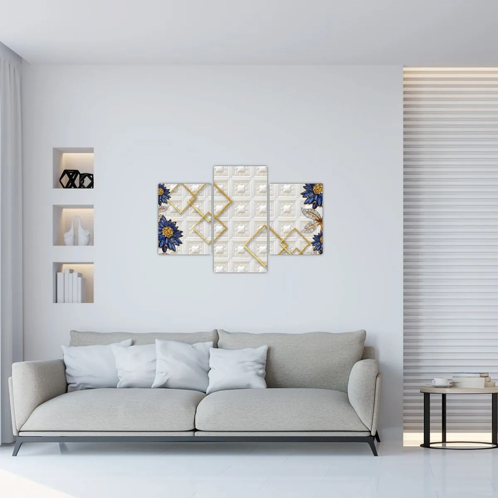 Tablou - Flori de diamant (90x60 cm)