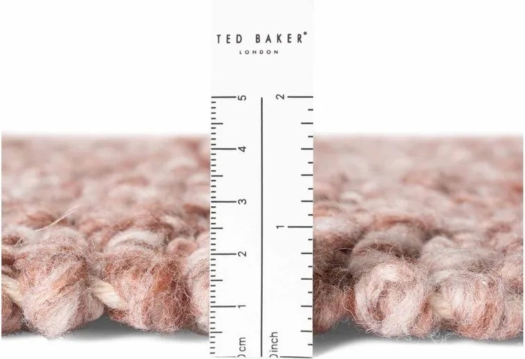 Covor roz prăfuit țesut manual din material bouclé 200x290 cm Notting Hill Portobello – Ted Baker