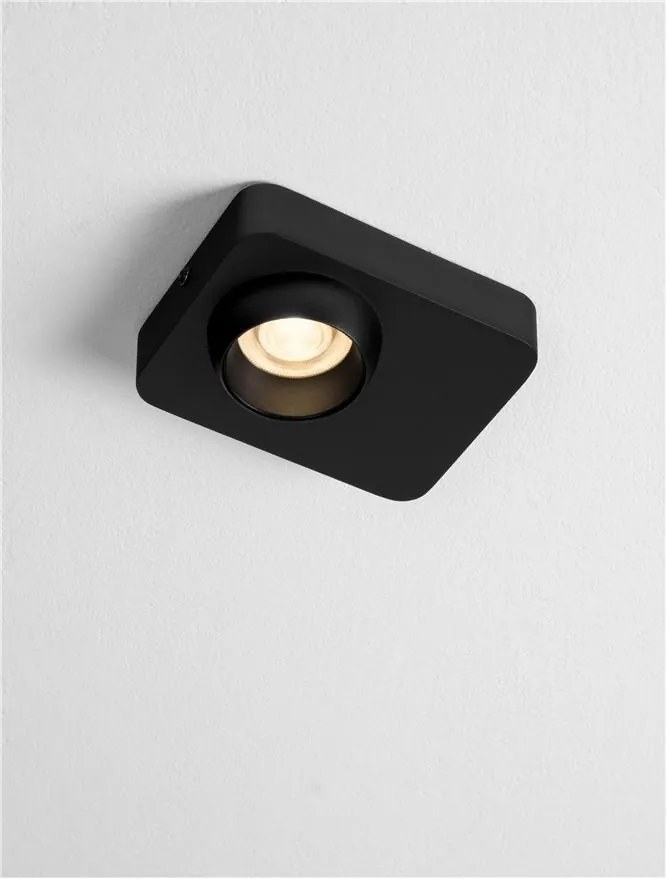 Spot LED aplicat stil minimalist KEDROS negru