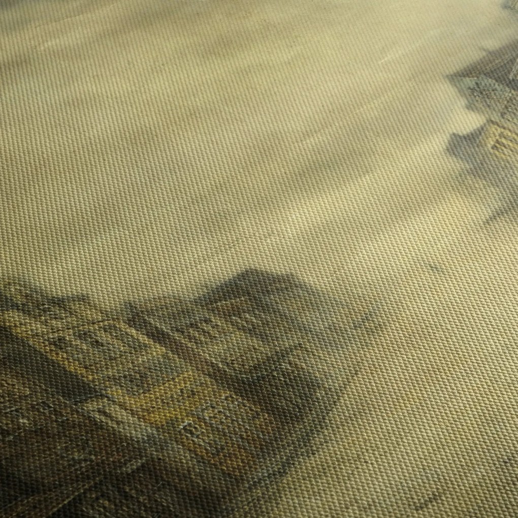 Tablou - Oraș colorat, abstracție (90x60 cm)