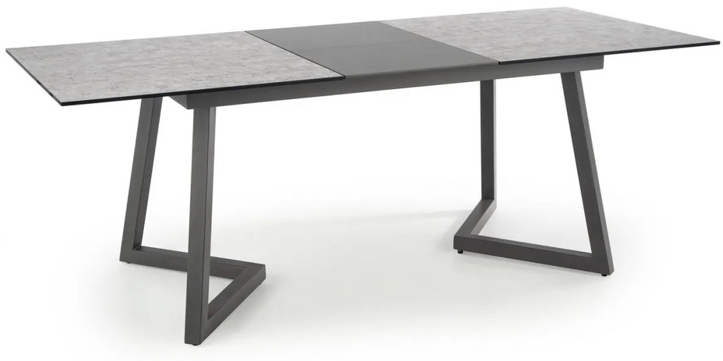 Set masa extensibila Tiziano + 4 scaune K430 gri