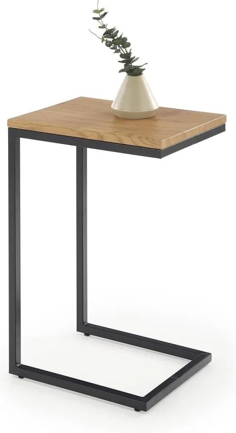 Masă de cafea AURIA, stejar/negru