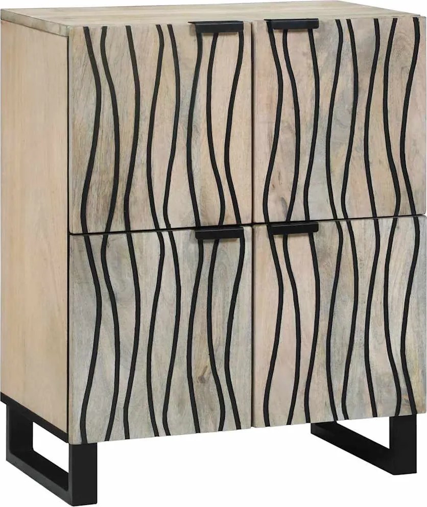 vidaXL Dulapuri și suporturi pentru stocarea media Alb și negru