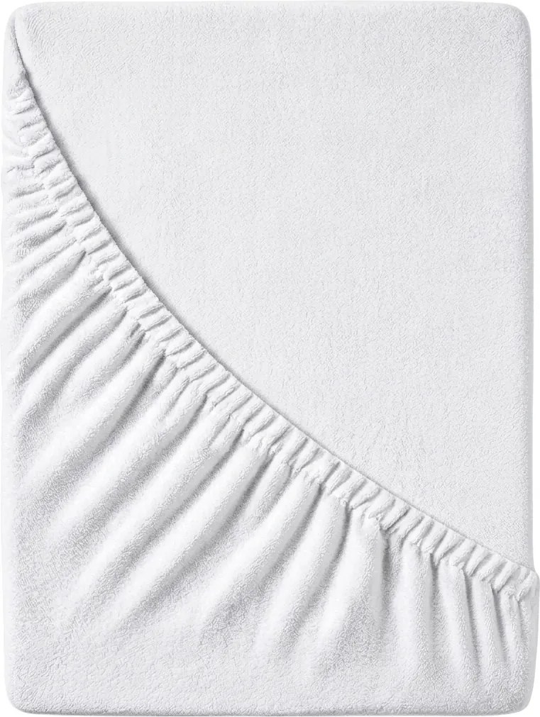 Cearsaf Frotir cu elastic EXCLUSIVE 140x200 cm alb