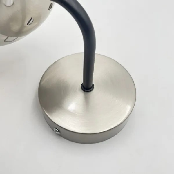 Brilagi - Lampă de perete MALIVA 1xE14/15W/230V crom mat/fumuriu