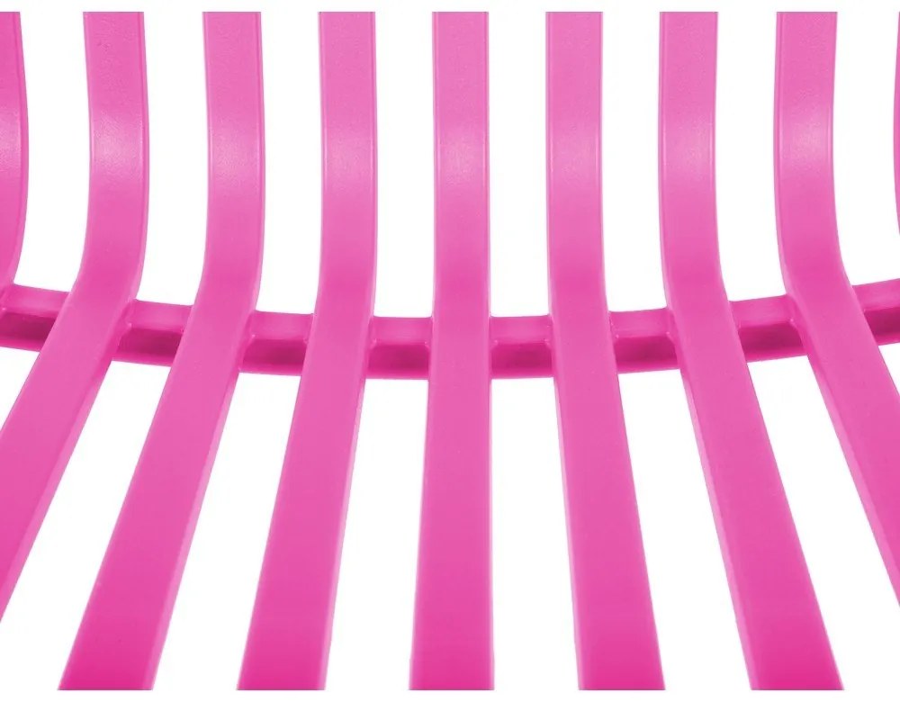 Scaun de dining roz din plastic Glee – Leitmotiv