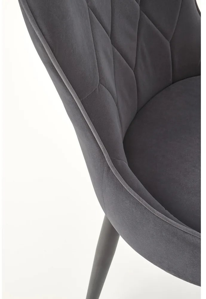 Scaun de bucaterie Rilla, gri/negru