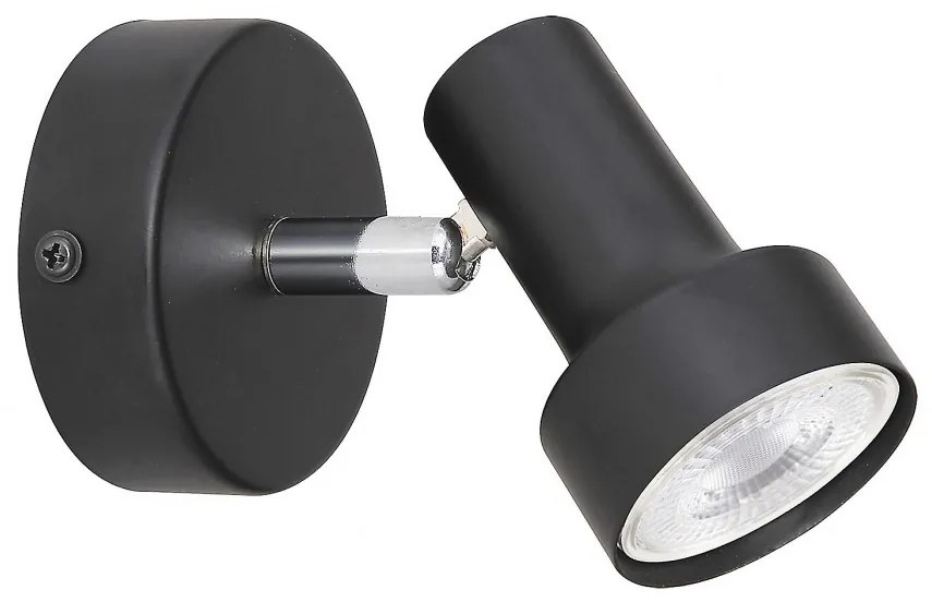 Aplica de perete design industrial metalica KONRAD negru 5322 RX
