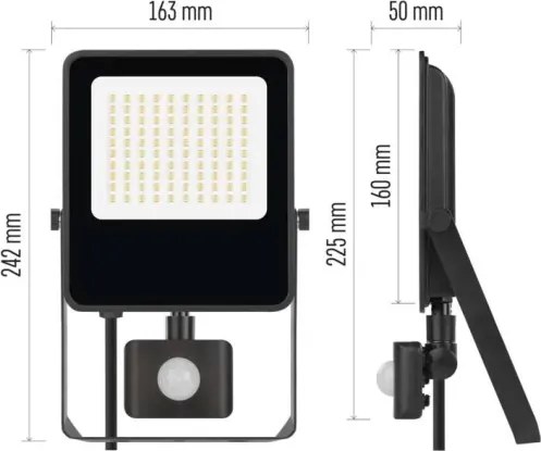 Proiector LED cu senzor VISIO LED/50W/230V 4000K IP65