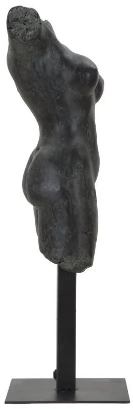 Figurina decorativa neagra din polirasina, 19x17x50 cm, Museum Woman Mauro Ferretti