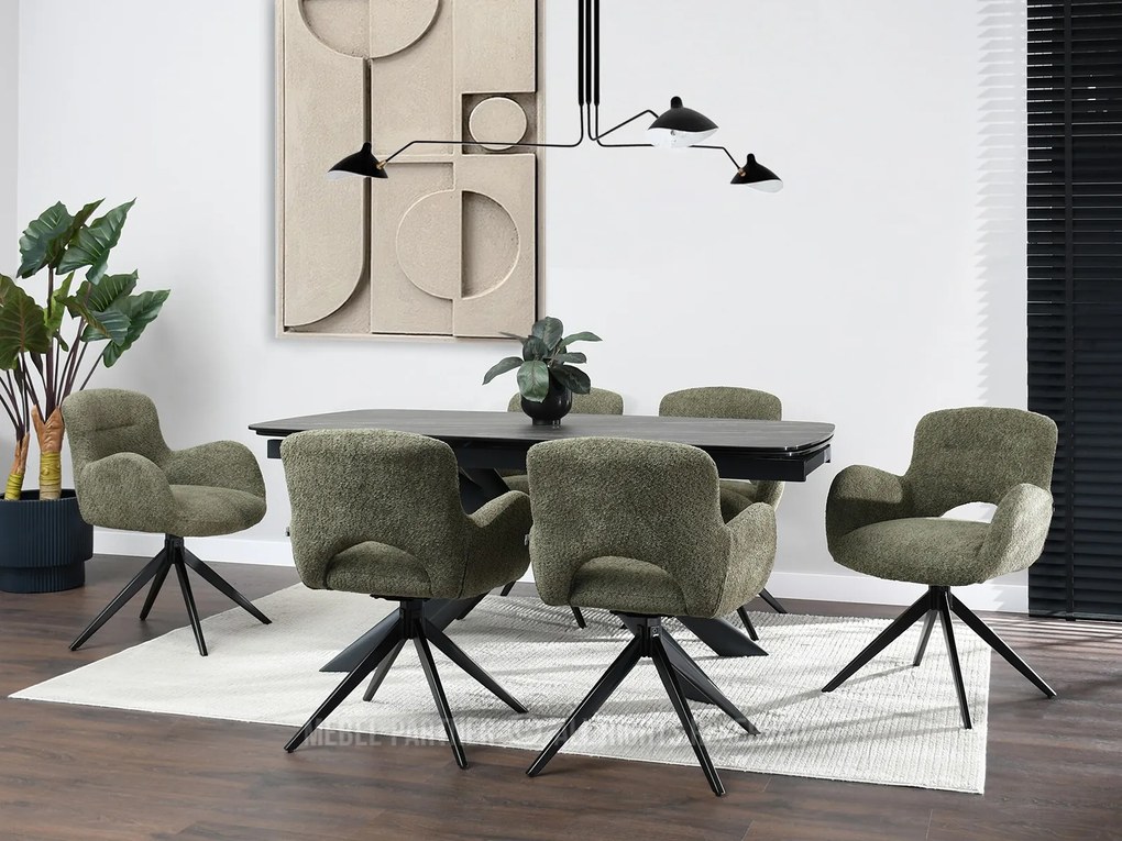 Scaun Milla (verde + negru). 1111185