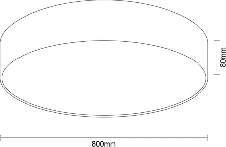 Plafonieră LED 135W, 230V, 3000/4000/6500K, Ø 80 cm, alb