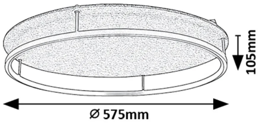 Lustra LED aplicata stil circular Farenzo