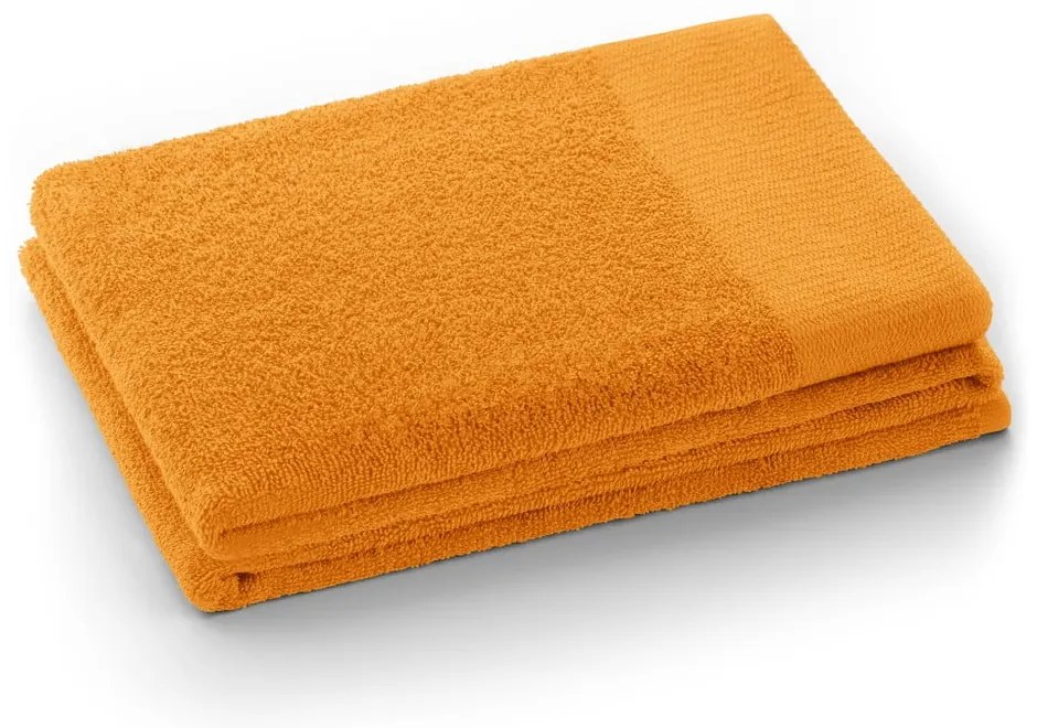 Prosop portocaliu din bumbac din frotir 30x50 cm Amari – Restilo