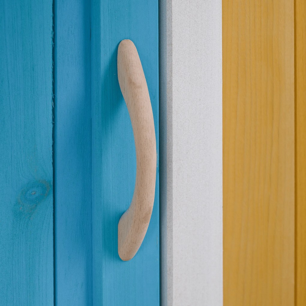 Căsuţă pentru grădină din lemn cu bancă, pridvor şi cutie poştală, BULEN