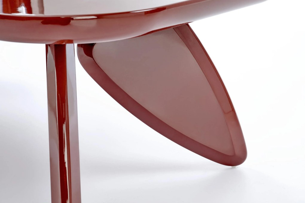 Măsuță de cafea dreptunghiulară Lumis 120 cm - burgund