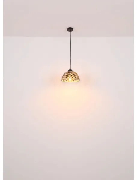 Lustră pe cablu COLLY 1xE27/15W/230V bambus Globo 15767H1