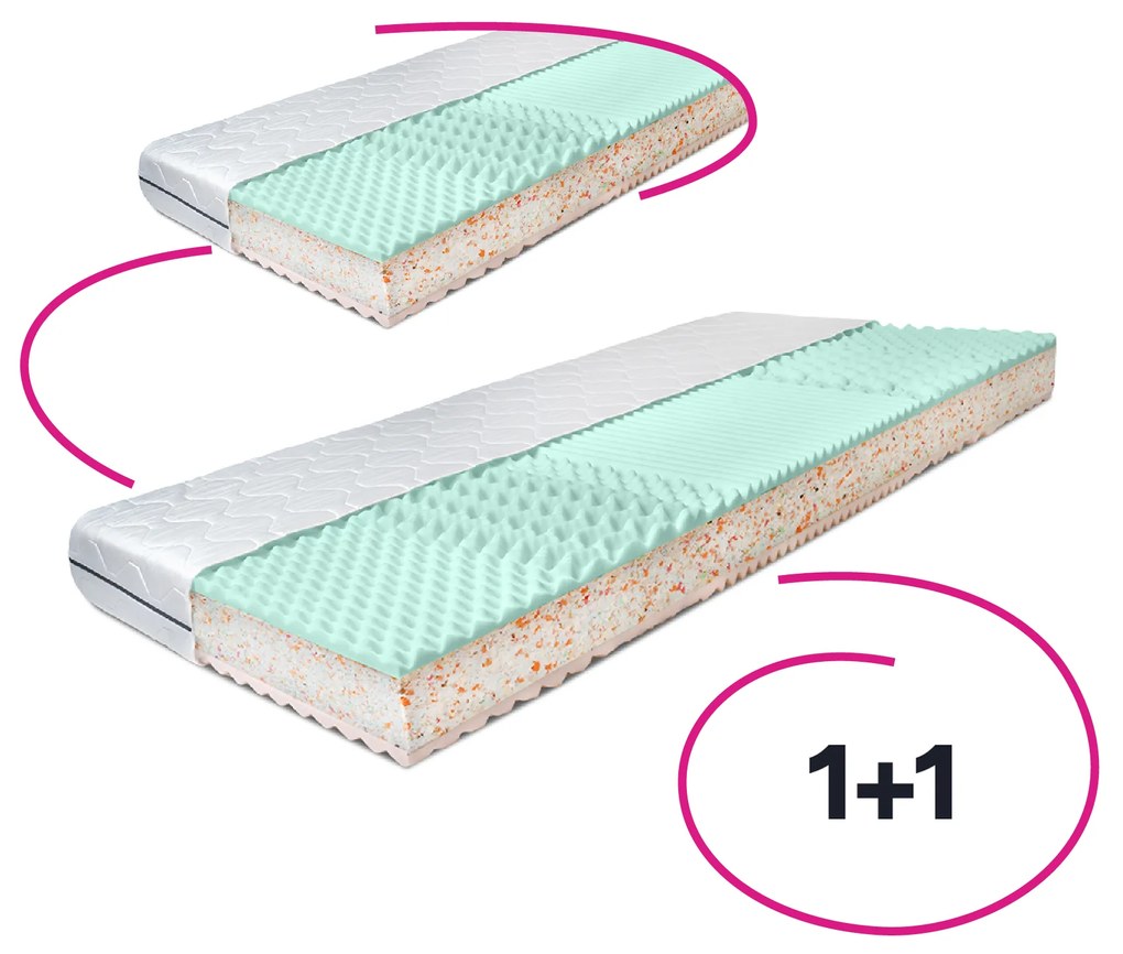 Saltele, set de 2, 18 cm, 90x200 cm, ALBO LUX NEW
