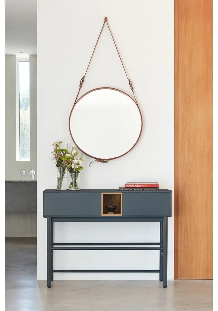 Masă consolă gri închis 35x120 cm Corvo - Teulat