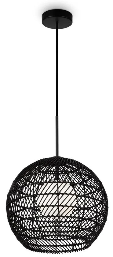 Lustra/Pendul design modern CANE 30cm negru