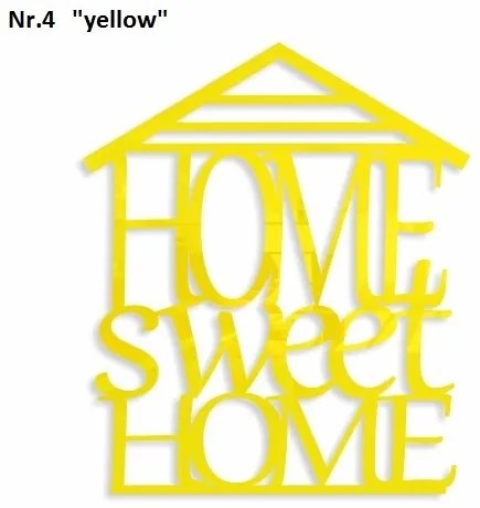 Home Sweet Home inscripție decorativă pe perete Albastru închis