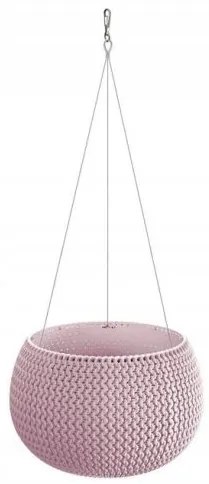 Ghiveci decorativ cu lant, rotund, mov, 23.9x16.1 cm, Splofy Bowl WS