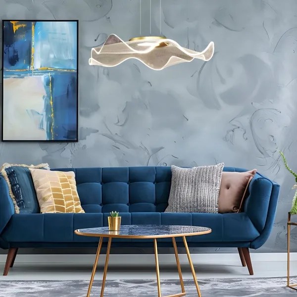 Lustră LED pe cablu LARGO LED/16W/230V auriu