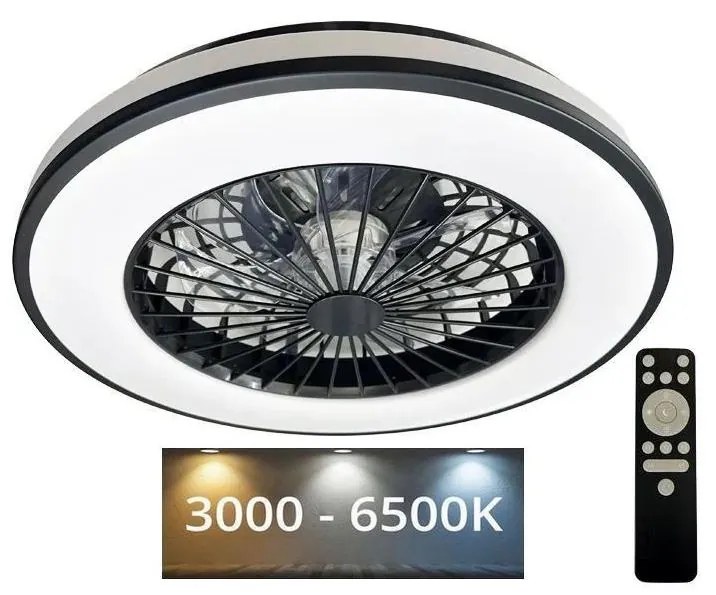 Plafonieră LED cu ventilator OPAL LED/48W/230V + telecomandă