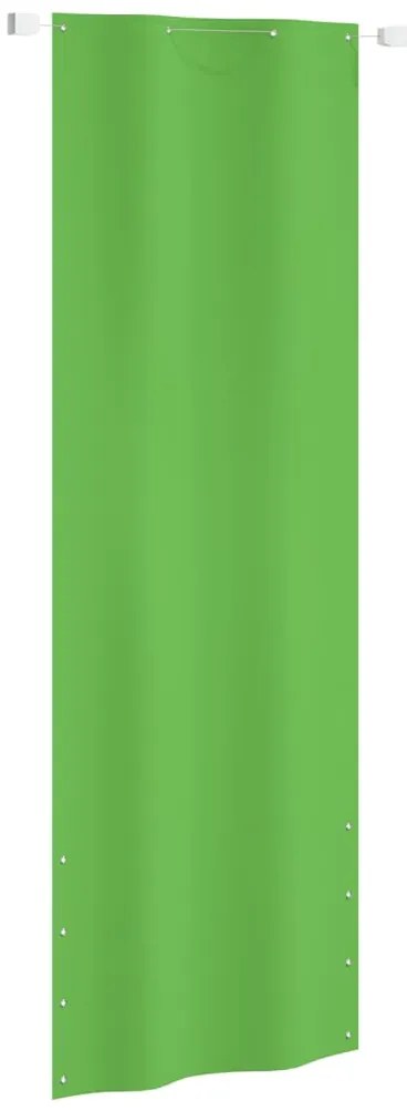 vidaXL Paravan de balcon, verde deschis, 80x240 cm, țesătură oxford