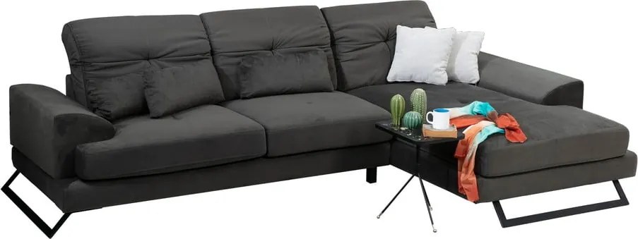 Colțar gri închis (colț pe partea dreaptă) Frido – Balcab Home