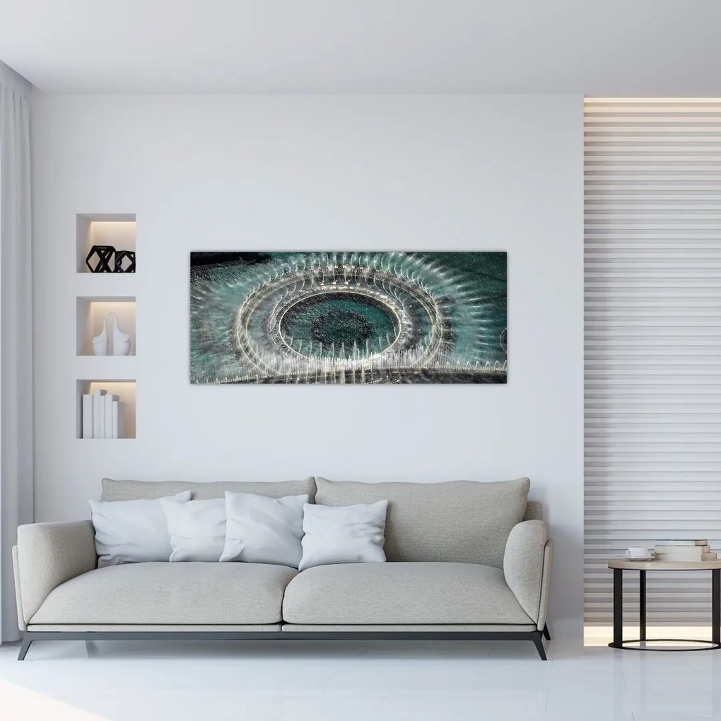 Tablou cu fântănă arteziană (120x50 cm)