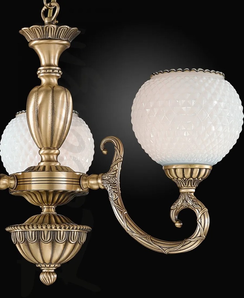 Candelabru din alama cu 3 brate design italian 8450