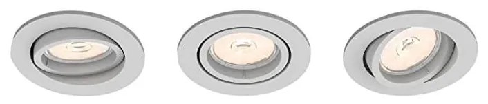 SET 3x plafonieră LED încastrată GYROID 1xGU10/4,6W/230V Philips 50183/87/P0