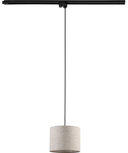 Lustră pe cablu pentru sistem de șină TRACER 1xE27/15W/230V d. 20 cm negru/gri