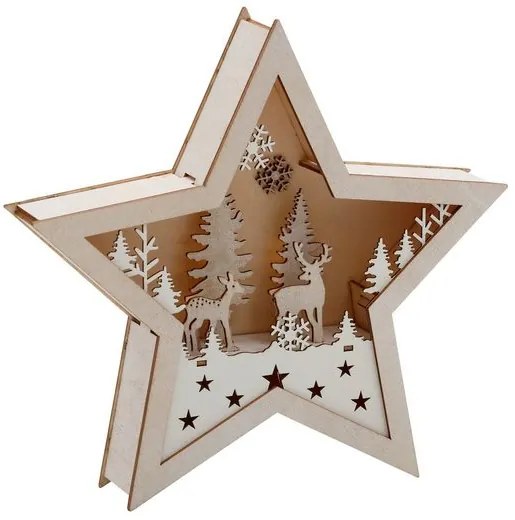 Stea decorativa LED 25 cm