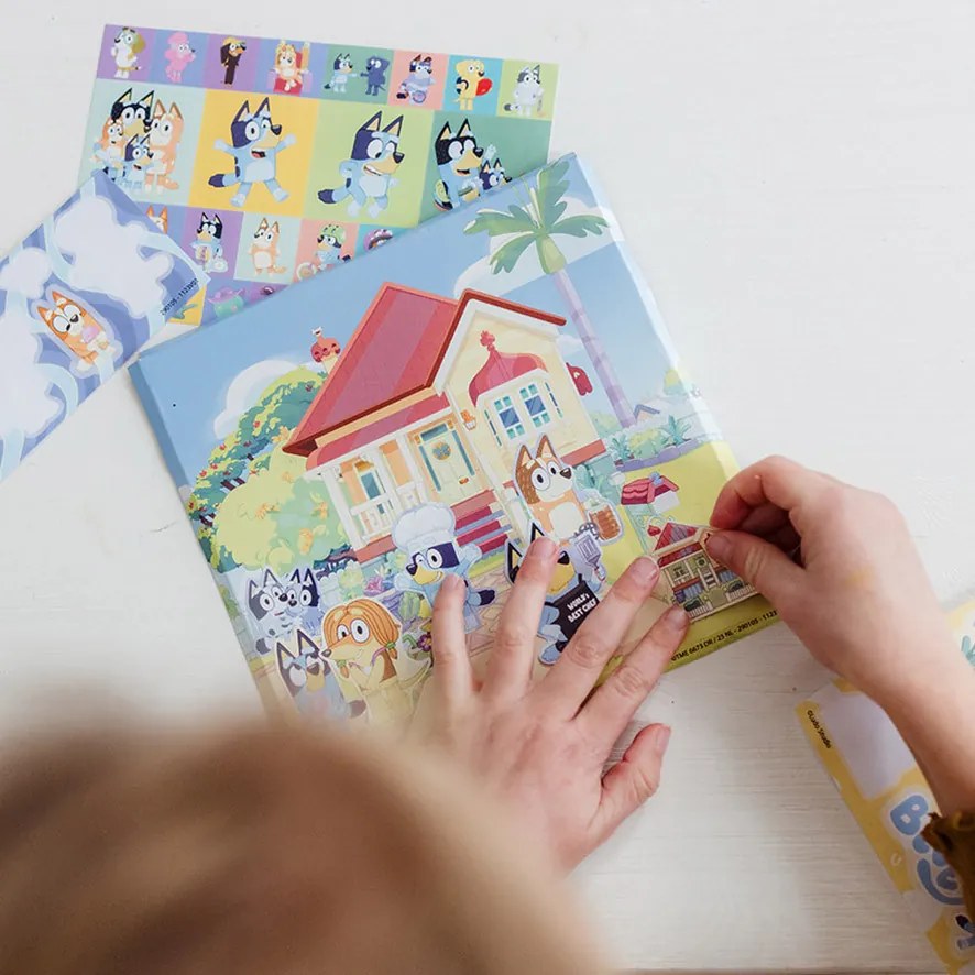 Bluey Home set de abțibilduri