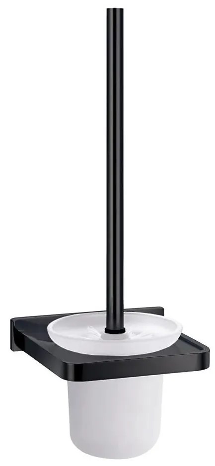 OMNIRES DA70620BL - Perie WC de perete DARLING negru mat